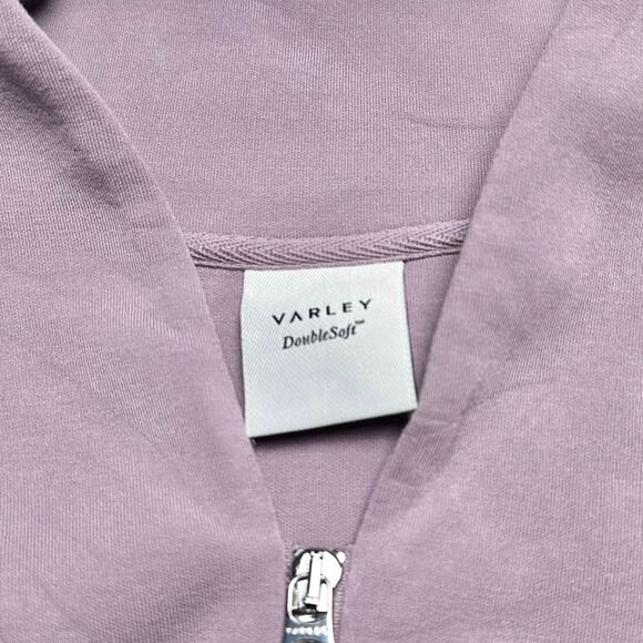 Varley | Women | Davidson Doublesoft Lilac Athletic Half Zip Sweatshirt | Large - Picture 7 of 15